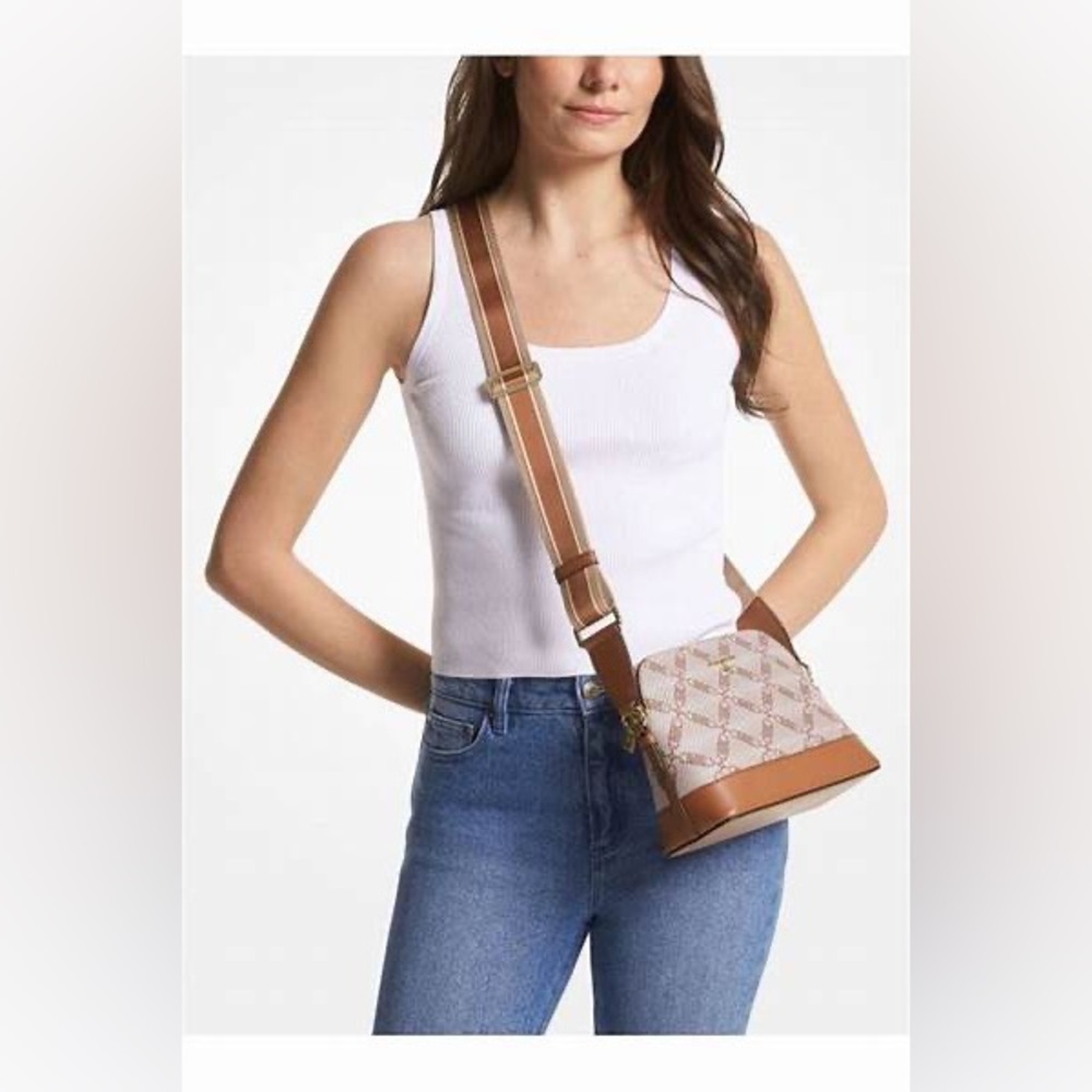 🆕 Michael Kors large dome empire logo crossbody shoulder purse (*)